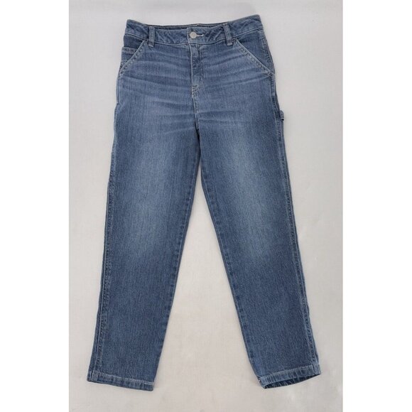 NWOT‎ Cat & Jack Boy’s Blue Denim Stretch Ankle Straight Jeans Size 12 Everyday - Picture 1 of 8